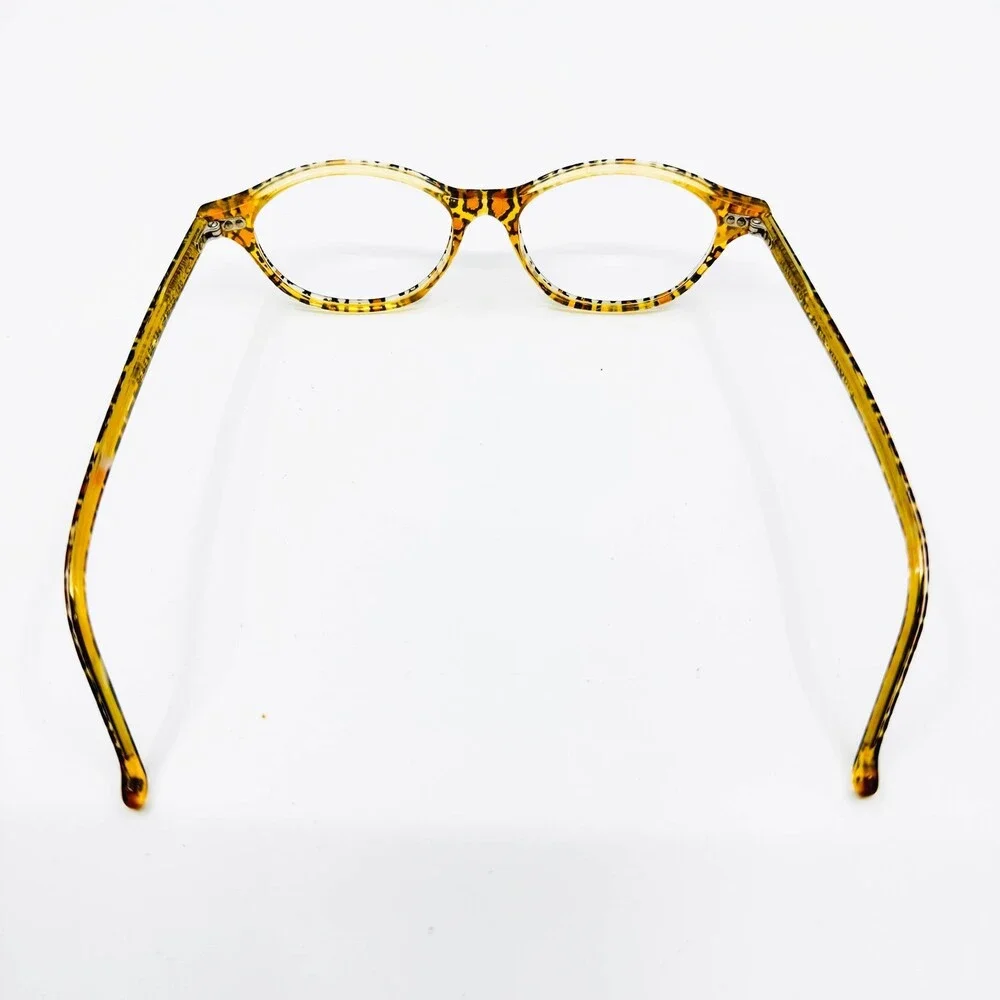 Regence Eyeglass Frames Womens Animal Print Leopard Oval France 49-15-135